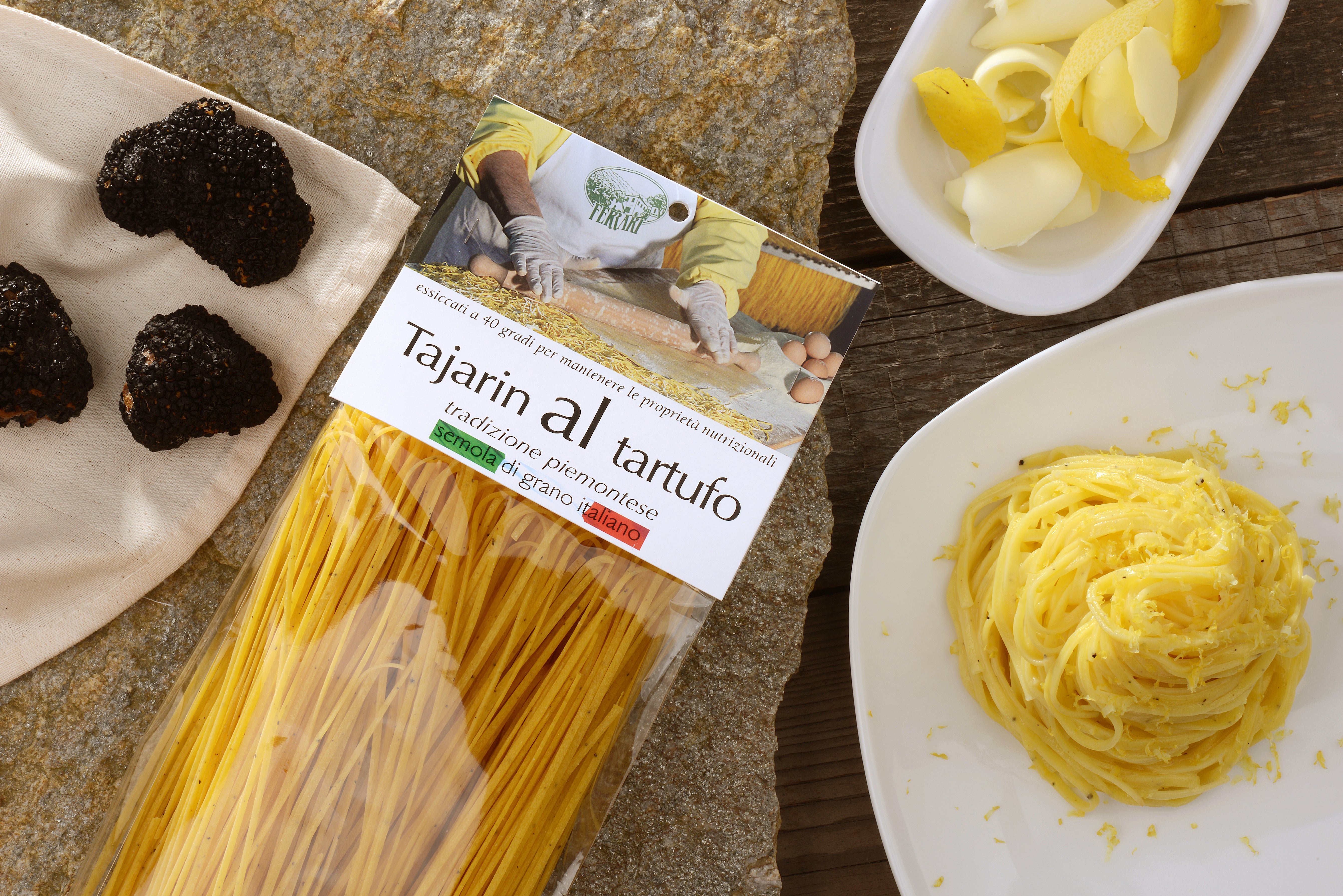 Tajarin al Tartufo con Burro al Limone - Casa Ferrari